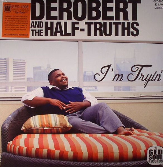 DeRobert & The Half-Truths - I'm Tryin' (Green marbled vinyl) LP
