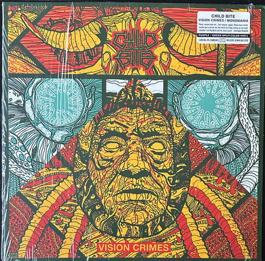 Child Bite - Vision Crimes / Monomania (Purple & Green)