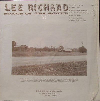 Lee Richard / Toby Pollock – Songs Of The South LP