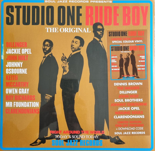 Soul Jazz Records presents - STUDIO ONE RUDE BOY (RED & CYAN VINYL)