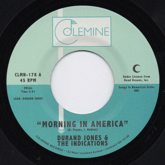 Durand Jones & The Indications - Morning In America b/w Cruisin' to the Park