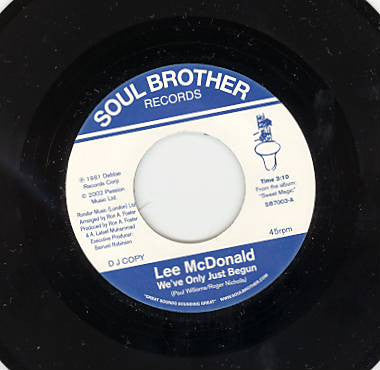 Lee McDonald – We've Only Just Begun / I'll Do Anything For You 7"