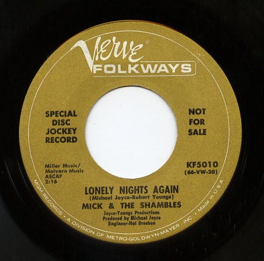 Mick & The Shambles – Lonely Nights Again / Girls, Girls, Girls 7"