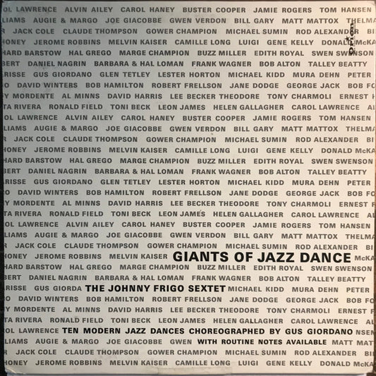 Johnny Frigo Sextet - Giants Of Jazz Dance LP