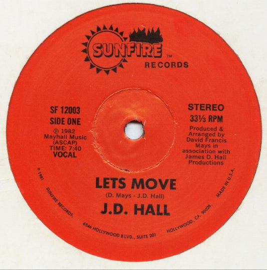J.D. Hall - Let's Move 12"