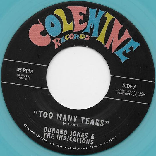Durand Jones & The Indications - Too Many Tears / Cruisin' to the Parque (Sea Glass Blue)