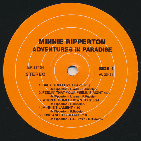 Minnie Ripperton - Adventures In Paradise LP