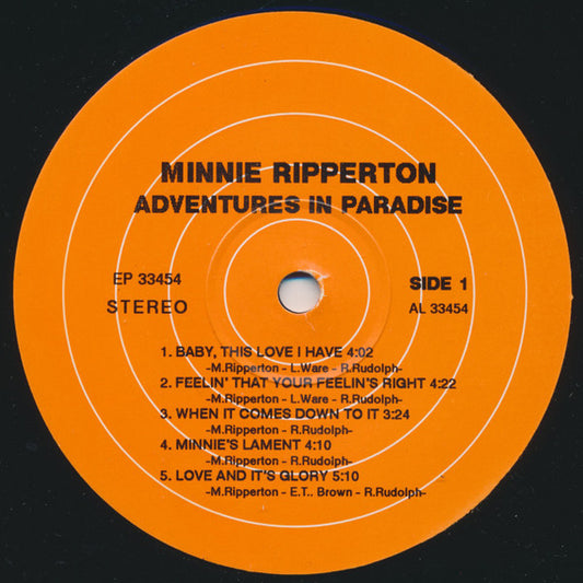 Minnie Ripperton - Adventures In Paradise LP