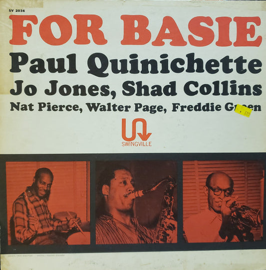Paul Quinichette - For Basie LP