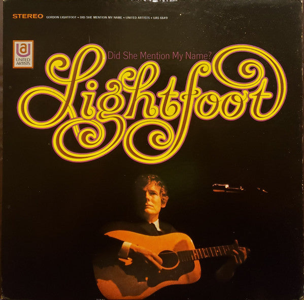 Gordon Lightfoot - Did She Mention My Name LP