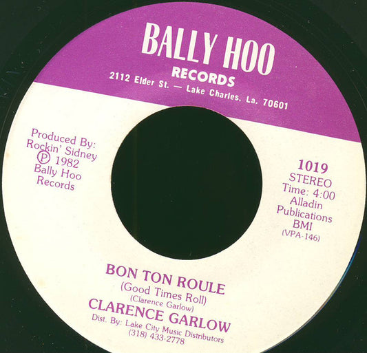 Clarence Garlow – Bon Ton Roule / My Sweet Honey Bee 7"
