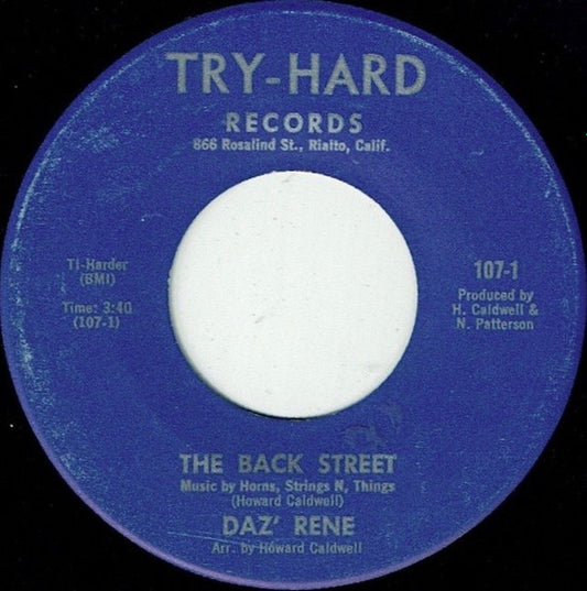 Daz' Rene – The Back Street / Letter From My Darling 7"