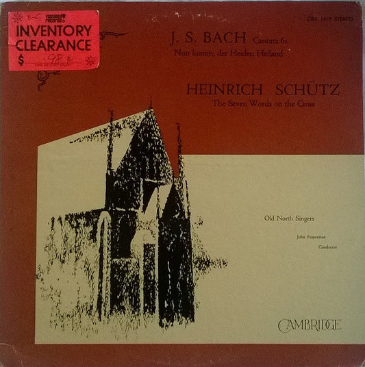 Bach / Heinrich Schuetz - The Seven Words On The Cross LP