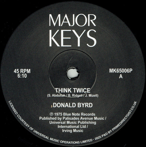 Donald Byrd - Think Twice / Where Are We Going