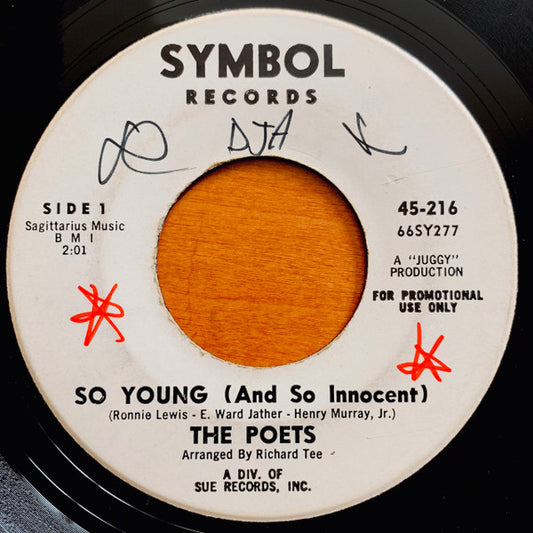 The Poets – So Young (And So Innocent) (Promo) 7"