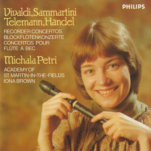 Vivaldi, Sammartini, Telemann, Händel, Michala Petri – Concertos For Recorder, Strings, And Continuo CD
