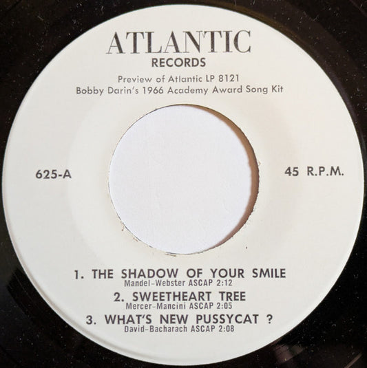 Bobby Darin - The Shadow Of Your Smile (Promo Sampler) 7"