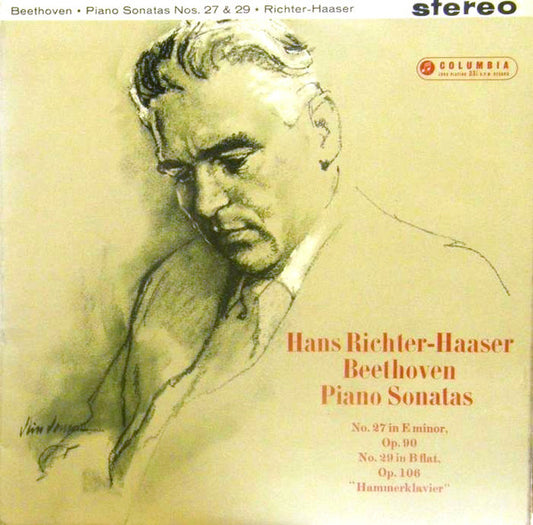 Hans Richter-Haaser - Beethoven – Piano Sonatas: No. 27 In E Minor, Op. 90; No. 29 In B Flat, Op.106 "Hammerklavier" LP
