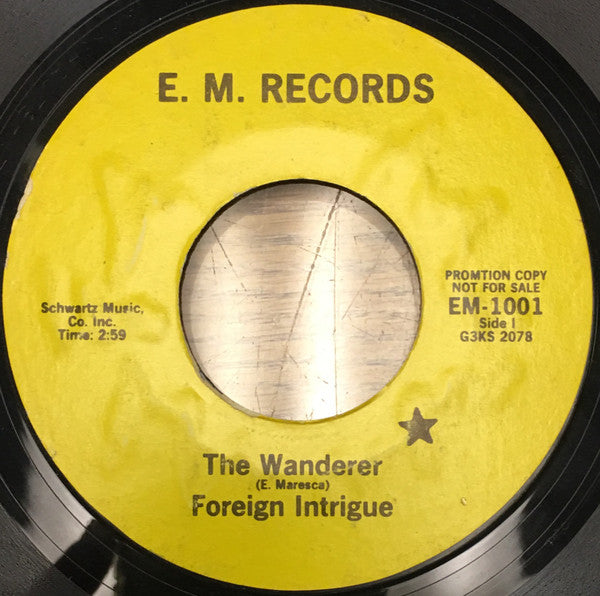 Foreign Intrigue – The Wanderer (Promo) 7"