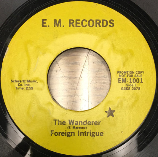 Foreign Intrigue – The Wanderer (Promo) 7"