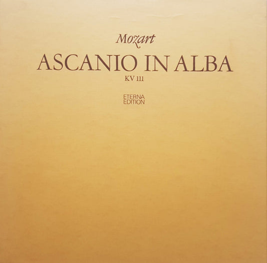 Mozart - Ascanio In Alba KV 111 (Festa Teatrale In Due Parti) (3LP)
