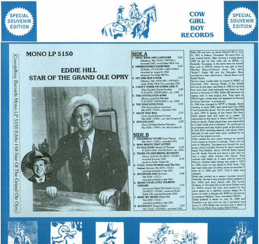 Eddie Hill – Star Of The Grand Ole Opry LP