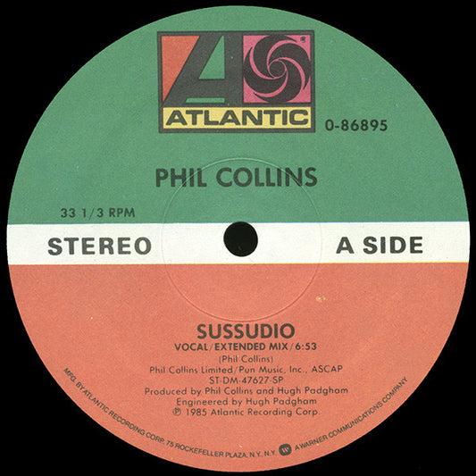 Phil Collins – Sussudio 12"