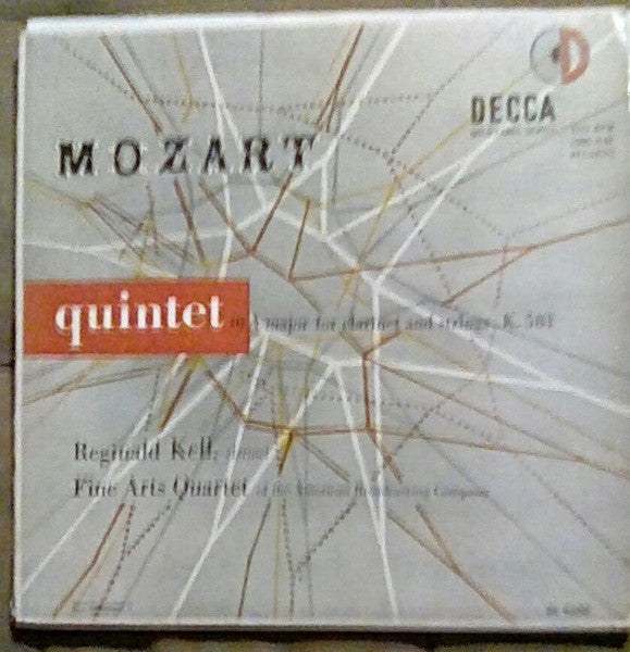 Mozart - Quintet in A Major For Clarinet and Strings LP