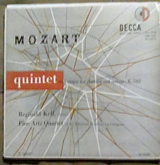 Mozart - Quintet in A Major For Clarinet and Strings LP