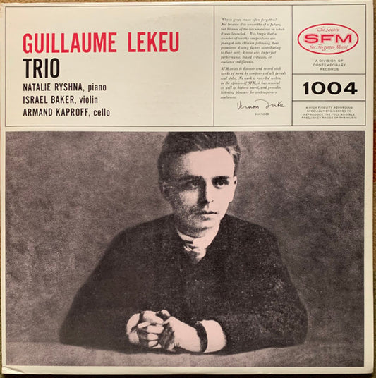 Guillaume Lekeu - Trio LP