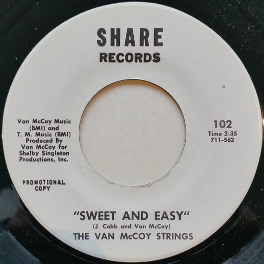 The Van McCoy Strings – Sweet And Easy (Promo) 7"
