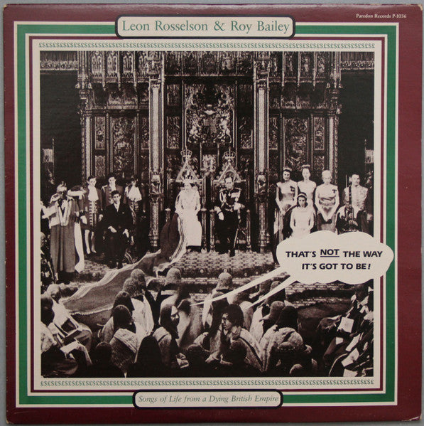 Leon Rosselson, Roy Bailey – That's Not The Way It's Got To Be! LP