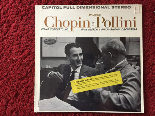 Chopin, Maurizio Pollini, Paul Kletzki / Philharmonia Orchestra – Piano Concerto No.1 LP