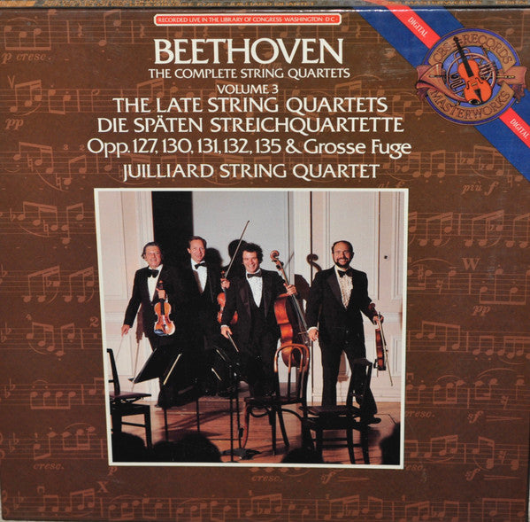 Beethoven / Juilliard String Quartet – The Complete String Quartets Volume 3, The Late String Quartets (4 LP)