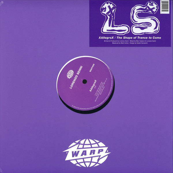 Lorenzo Senni – XAllegroX / The Shape Of Trance To Come 12"