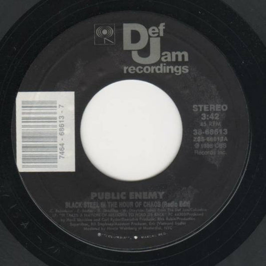 Public Enemy – Black Steel In The Hour Of Chaos 7"