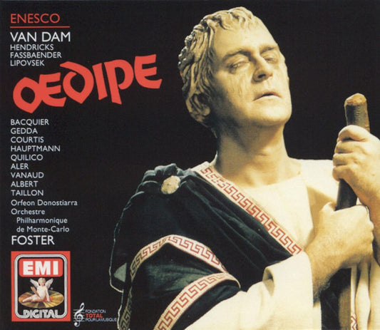 Enesco - Van Dam, Hendricks, Fassbaender, Lipovšek, Bacquier, Gedda, Courtis, Hauptmann, Quilico, Aler, Vanaud, Albert, Taillon, Orfeón Donostiarra, Orchestre Philharmonique De Monte-Carlo, Foster – Œdipe CD BOX SET
