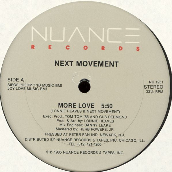 Next Movement - More Love 12"