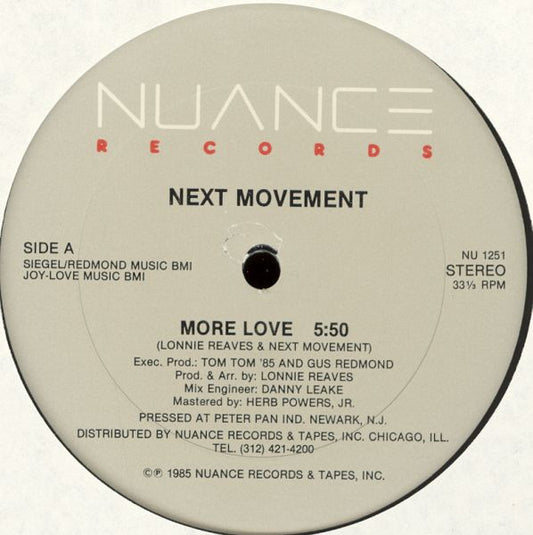 Next Movement - More Love 12"