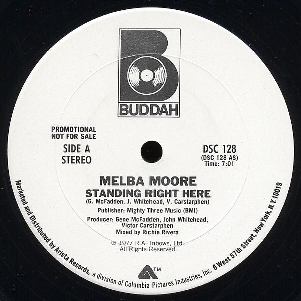 Melba Moore – Standing Right Here (Promo) 12"