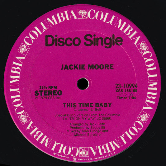Jackie Moore - This Time Baby 12"