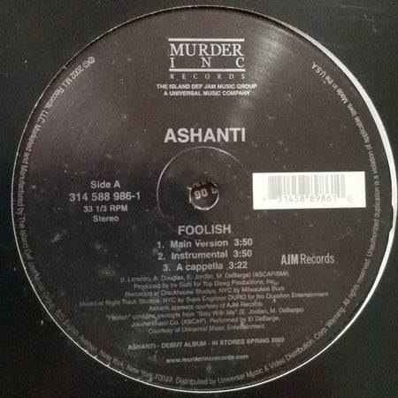 Ashanti – Foolish 12"