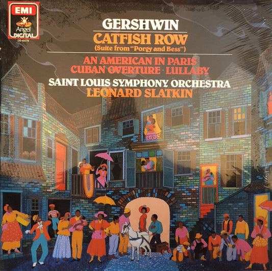 Gershwin, Saint Louis Symphony Orchestra, Leonard Slatkin – Catfish Row / An American In Paris / Cuban Overture / Lullaby LP