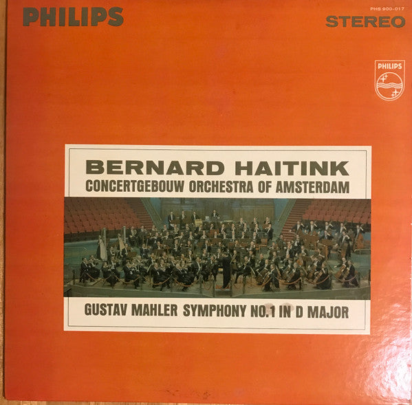 Bernard Haitink, Concertgebouw Orchestra Of Amsterdam, Gustav Mahler – Symphony No.1 In D Major LP&nbsp;