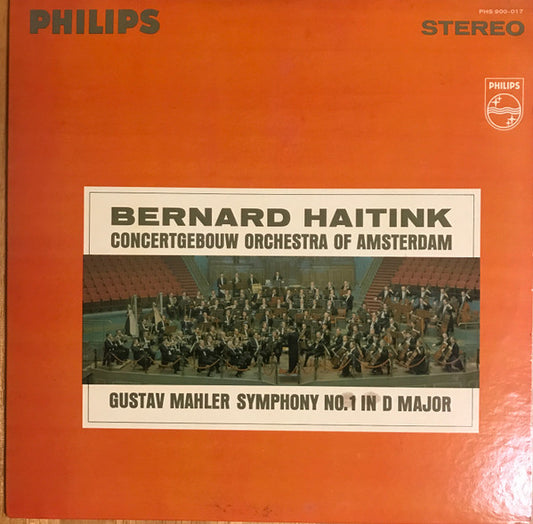 Bernard Haitink, Concertgebouw Orchestra Of Amsterdam, Gustav Mahler – Symphony No.1 In D Major LP&nbsp;