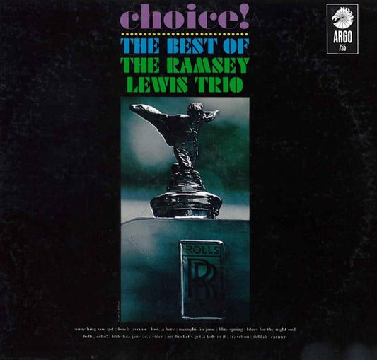 The Ramsey Lewis Trio - Choice! The Best Of... LP