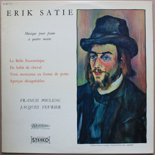 Erik Satie – Francis Poulenc, Jacques Février – Musique Pour Piano À Quatre Mains LP (French Pressing)