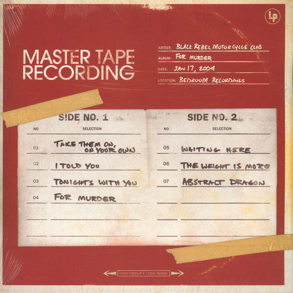 Black Rebel Motorcycle Club – For Murder: Sessions LP