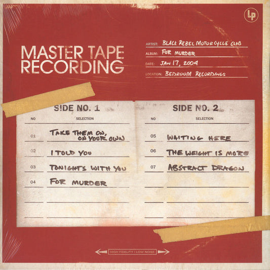Black Rebel Motorcycle Club – For Murder: Sessions LP