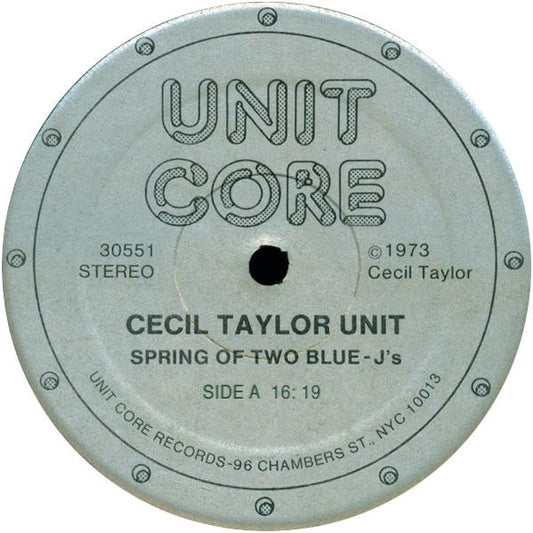 Cecil Taylor Unit - Spring Of Two Blue-J's LP